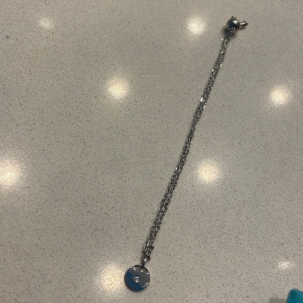 Adjustable Swarovski anklet.